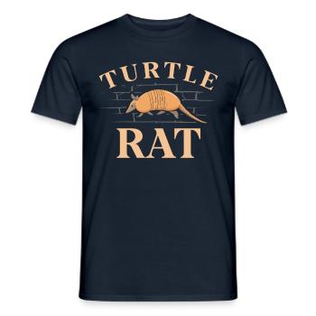 Turtle Rat Armadillo Whisperer - Men's T-Shirt - navy - Front - AI Model Male 178 light (178cm)