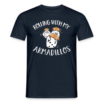 Niedliches Gürteltier Flüsterer Wildlife - Männer T-Shirt - Navy - Vorne - AI Model Male 178 light (178cm)