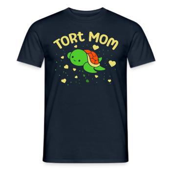Tort Mom Turtle Sea Turtle - Men's T-Shirt - navy - Front - AI Model Male 178 light (178cm)