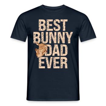 Meilleur papa lapin de tous les temps Amour des lapins Fête des pères - T-shirt homme - marine - Devant - AI Model Male 178 light (178cm)