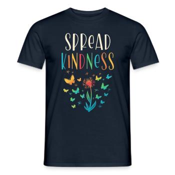Spread kindness inspiration - Men's T-Shirt - navy - Front - AI Model Male 178 light (178cm)