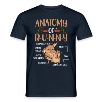 Lapin Propriétaire Animal Lapin Amoureux Lapin Lapin - T-shirt homme - marine - Devant - AI Model Male 178 light (178cm)