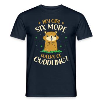 Groundhog Lover No Shadow Crew Animal Animal - Men's T-Shirt - navy - Front - AI Model Male 178 light (178cm)