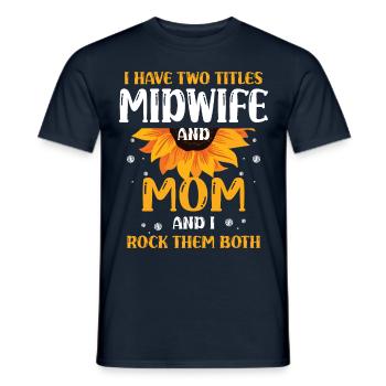 Doula Hebammenwesen Geburt Geburt Schwangerschaft - Männer T-Shirt - Navy - Vorne - AI Model Male 178 light (178cm)