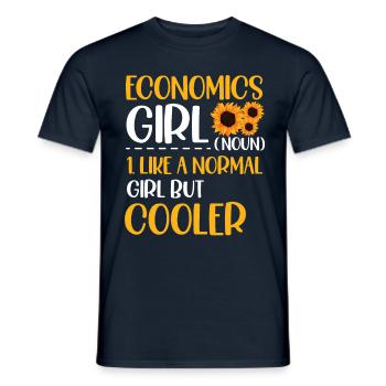 Économiste Profession Économie Professeur d’économie - T-shirt homme - marine - Devant - AI Model Male 178 light (178cm)