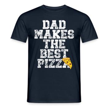 Papa fait la meilleure fête des pères pour les amateurs de pizza - T-shirt homme - marine - Devant - AI Model Male 178 light (178cm)