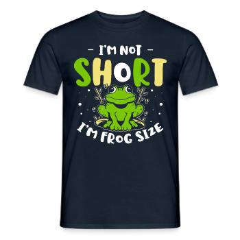 Ich Bin Nicht Klein, Ich Bin Froschgroße Amphibie - Männer T-Shirt - Navy - Vorne - AI Model Male 178 light (178cm)