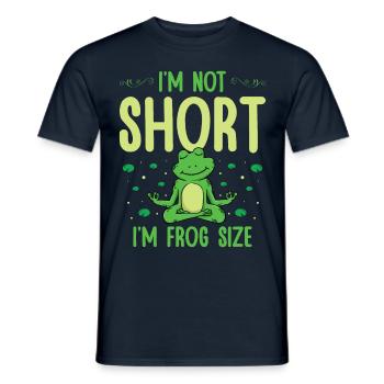 Ich Bin Nicht Klein, Ich Bin Froschgroße Amphibie - Männer T-Shirt - Navy - Vorne - AI Model Male 178 light (178cm)