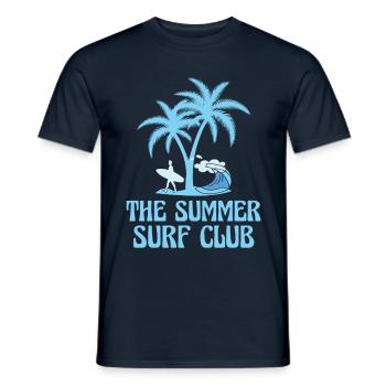 Saison d’été Vacances tropicales Plage Été - T-shirt homme - marine - Devant - AI Model Male 178 light (178cm)