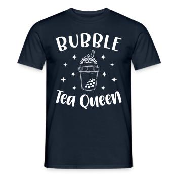 Bubble Tea Queen Boba Tee Trinker Koreanisches - Männer T-Shirt - Navy - Vorne - AI Model Male 178 light (178cm)