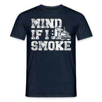 Camionneur Profession Conducteur de remorque diesel - T-shirt homme - marine - Devant - AI Model Male 178 light (178cm)