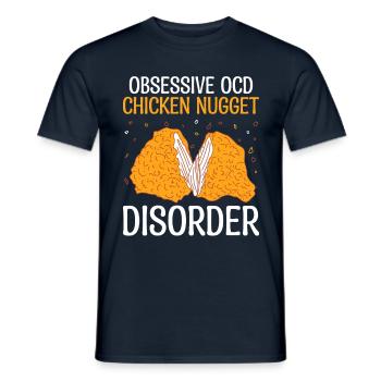 Foodie Nuggies Chicken Nugget Expert Food Tendies - Männer T-Shirt - Navy - Vorne - AI Model Male 178 light (178cm)