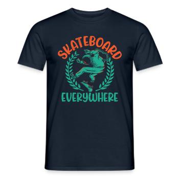 Skateboard Skater Boy Skateboard Sports extrêmes - T-shirt homme - marine - Devant - AI Model Male 178 light (178cm)
