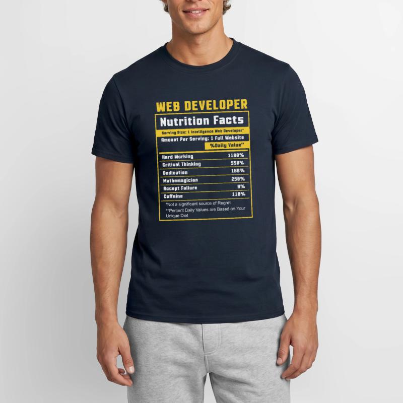 Web Developer Website Development IT Programmer Men's T-Shirt