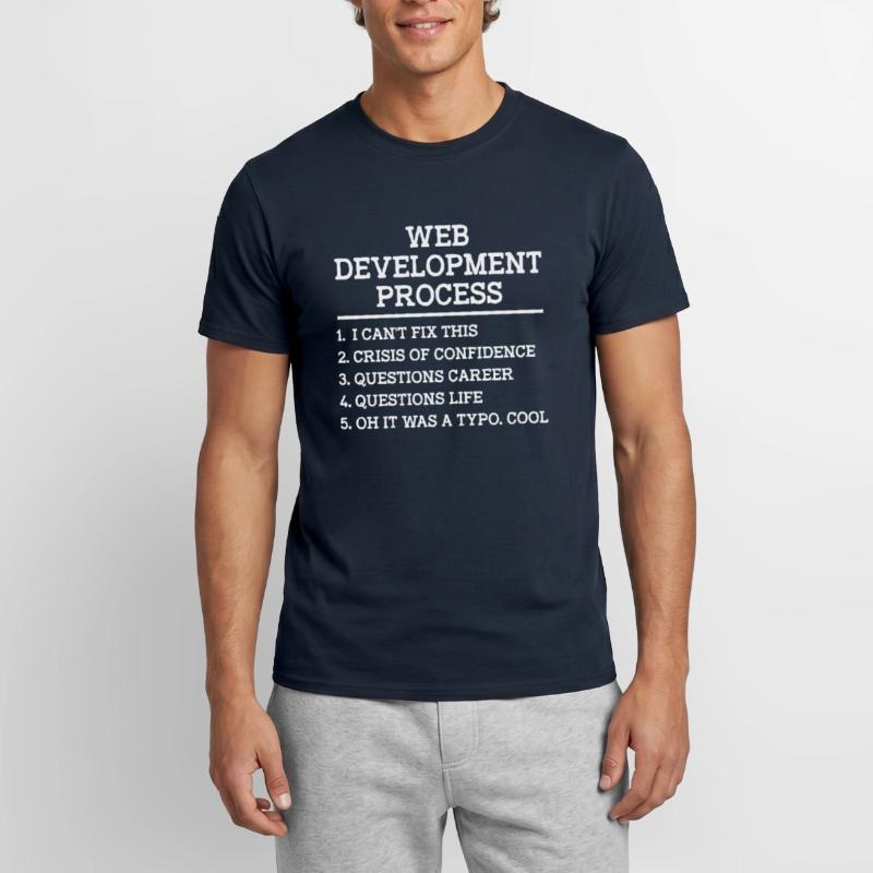 Web Developer Website Development IT Programmer Men's T-Shirt