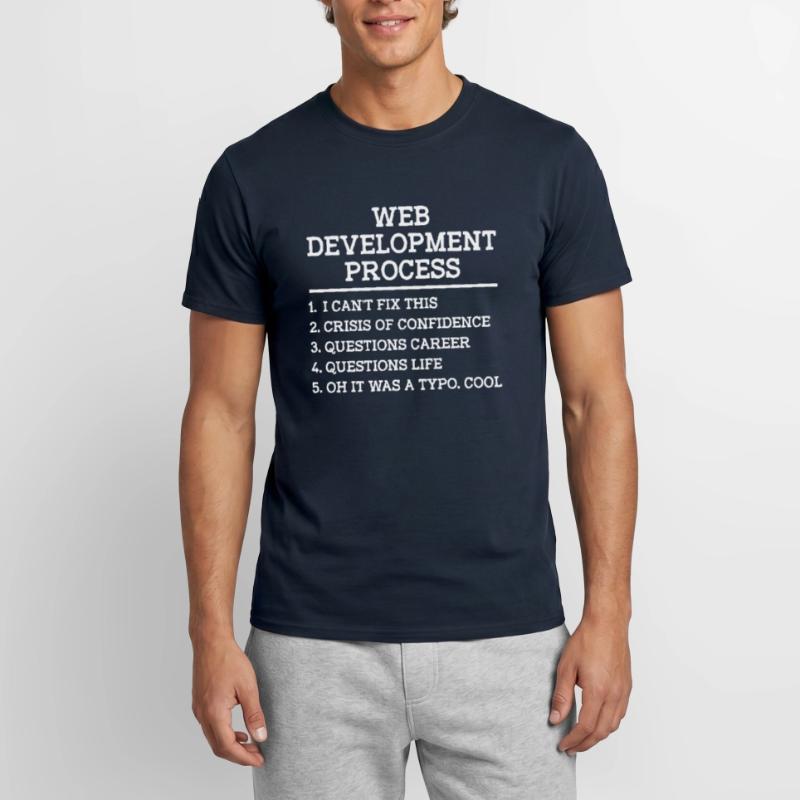 Webentwickler Website-entwicklung It-programmierer Männer T-Shirt