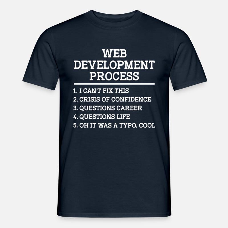 Webentwickler Website-entwicklung It-programmierer - Männer T-Shirt - Navy