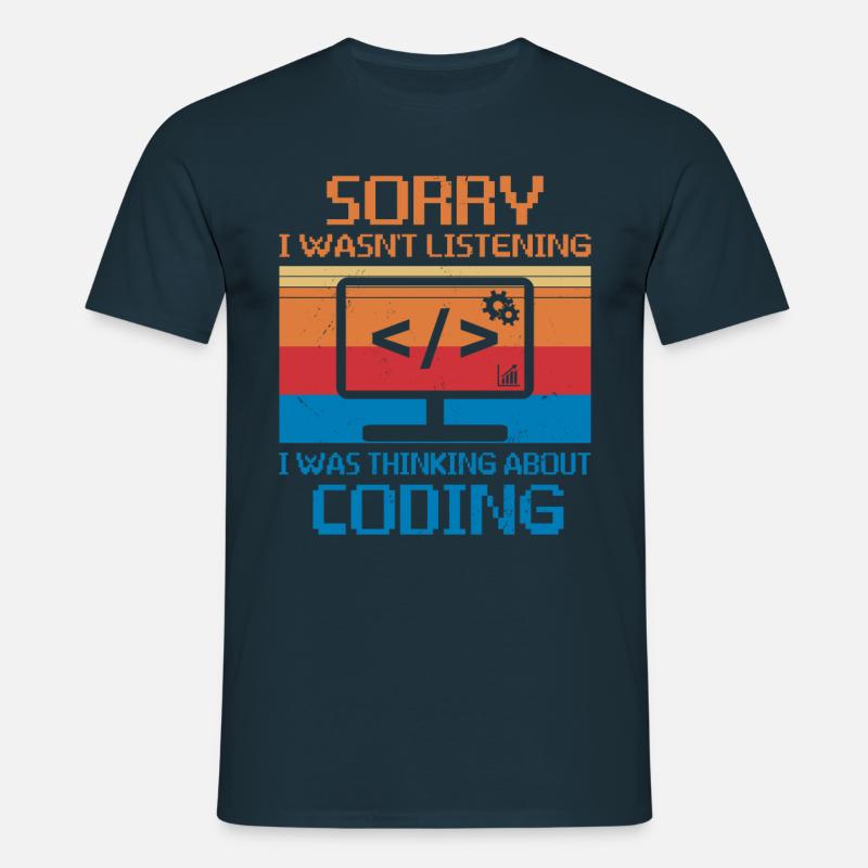 Webentwickler Website-entwicklung It-programmierer - Männer T-Shirt - Navy