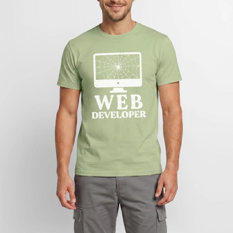Web Developer Website Development IT Programmer Men's T-Shirt