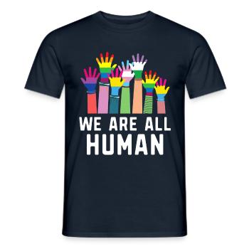 Fierté Gay Diversité sexuelle Fierté gaie - T-shirt homme - marine - Devant - AI Model Male 178 light (178cm)