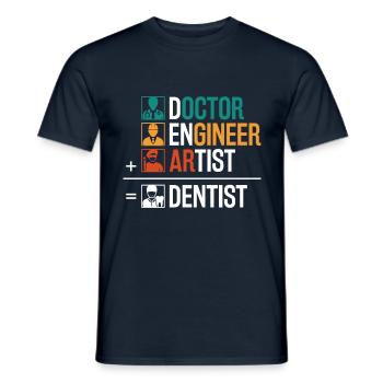 Médecine Dentaire Médecin Hygiéniste dentaire Dentiste - T-shirt homme - marine - Devant - AI Model Male 178 light (178cm)