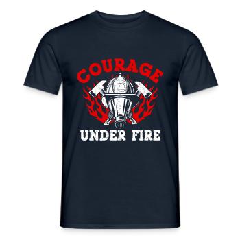 Fire Brigade Fire Brigade Firefighter Fire Brigade - Men's T-Shirt - navy - Front - AI Model Male 178 light (178cm)