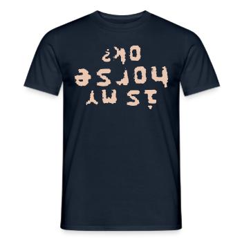 Is my horse ok? - Men's T-Shirt - navy - Front - AI Model Male 178 light (178cm)