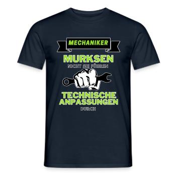 MECHANIKER MURKSEN NICHT - Männer T-Shirt - Navy - Vorne - AI Model Male 178 light (178cm)