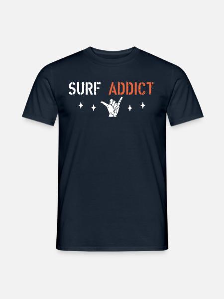 surf addict - T-shirt homme - marine