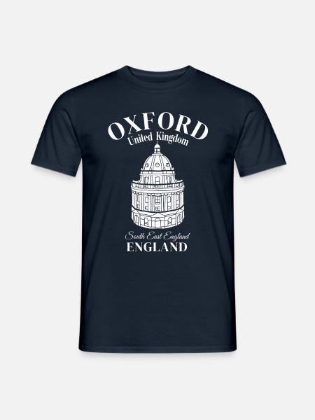 Oxford Great Britain South East England - Männer T-Shirt - Navy