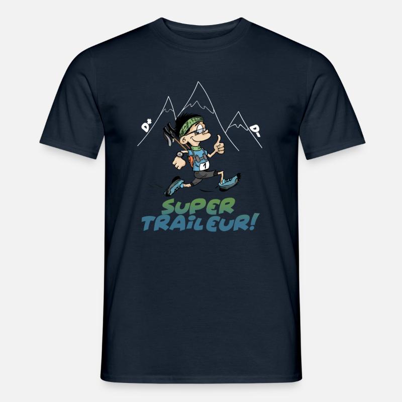 der Trail Running ist ein super ultra trail runner - Männer T-Shirt - Navy