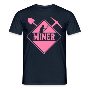 Miners Mining Mining Miner Mine - Men's T-Shirt - navy - Front - AI Model Male 178 light (178cm)