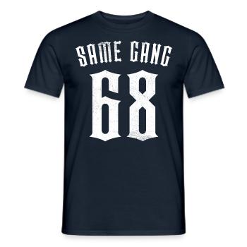 Same Gang 68 Mannheim - Männer T-Shirt - Navy - Vorne - AI Model Male 178 light (178cm)