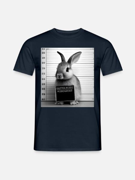 Lustiges Osterhasen Design für Kaninchenzüchter - Männer T-Shirt - Navy