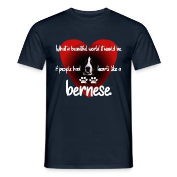 Bernese - Men's T-Shirt - navy - Front - AI Model Male 178 light (178cm)
