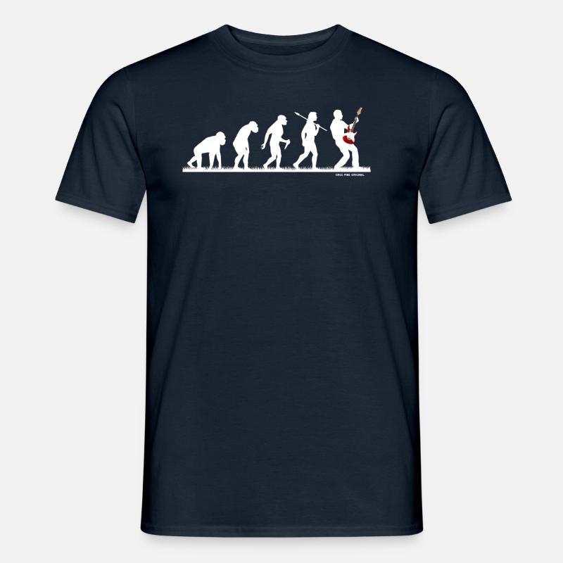 Evo Guitariste guitare électrique Evolution - T-shirt homme - marine