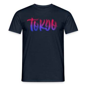 Tokyo - Men's T-Shirt - navy - Front - AI Model Male 178 light (178cm)