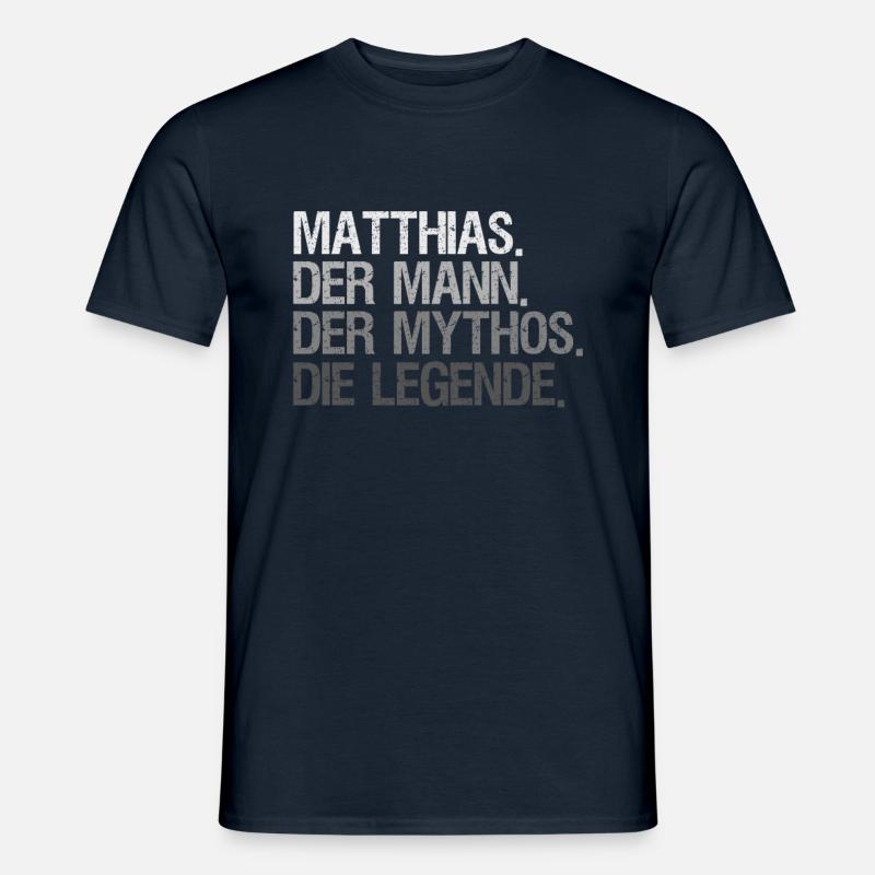 Matthias - Männer T-Shirt - Navy