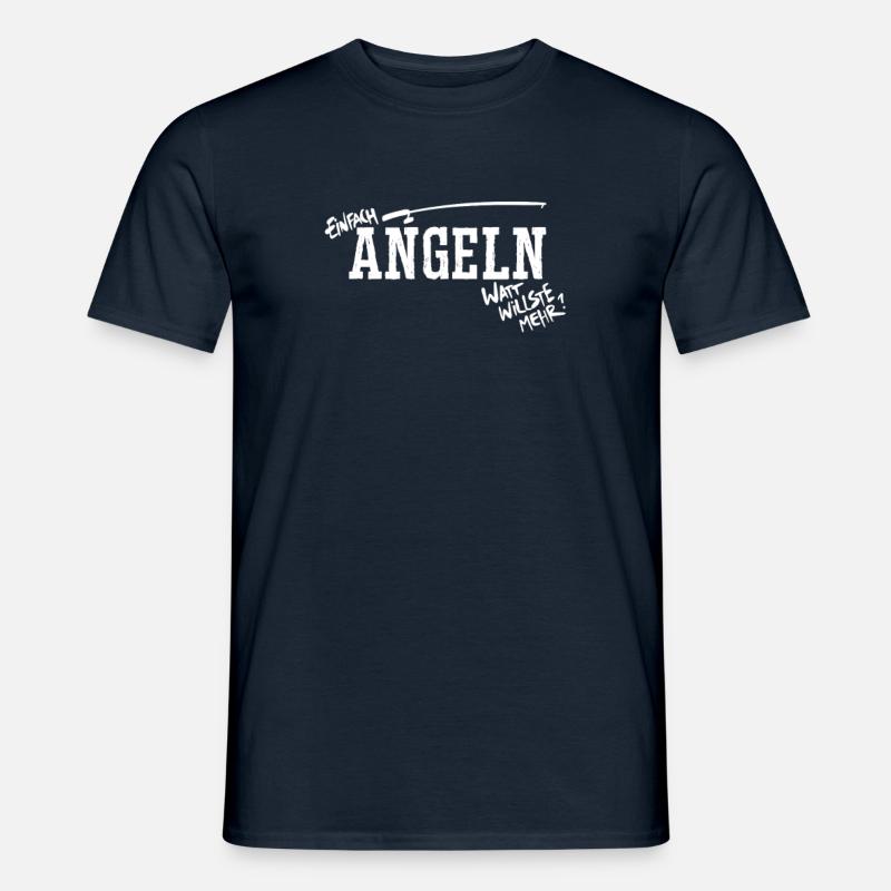 Einfach Angeln Spruch - Männer T-Shirt - Navy