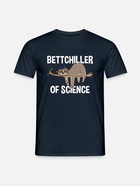 Bettchiller Bachelor Of Science - Männer T-Shirt - Navy