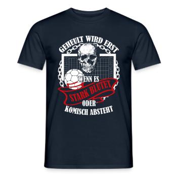 Is howled only when it bleeds heavily - Men's T-Shirt - navy - Front - AI Model Male 178 light (178cm)