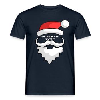 SANTA OUTFIT - Men's T-Shirt - navy - Front - AI Model Male 178 light (178cm)