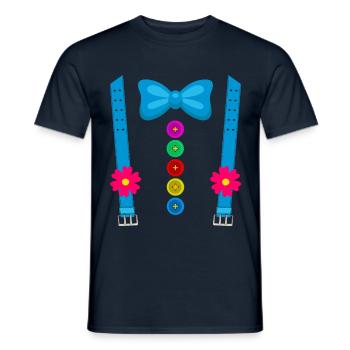 Clown costume carnival gift carnival - Men's T-Shirt - navy - Front - AI Model Male 178 light (178cm)
