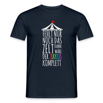 Zirkus - Männer T-Shirt - Navy - Vorne - AI Model Male 178 light (178cm)