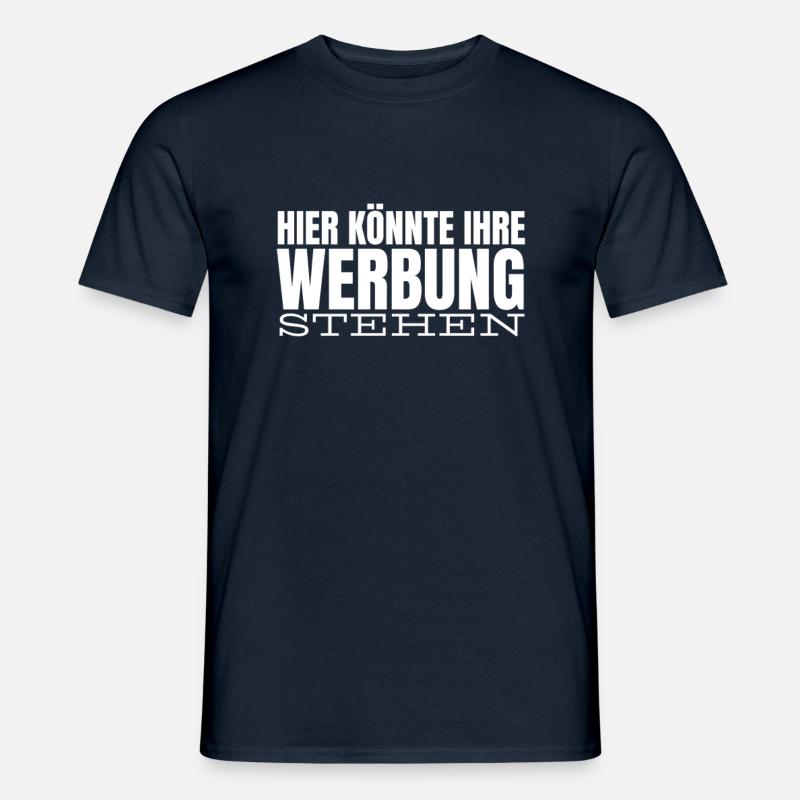 Werbung - Männer T-Shirt - Navy