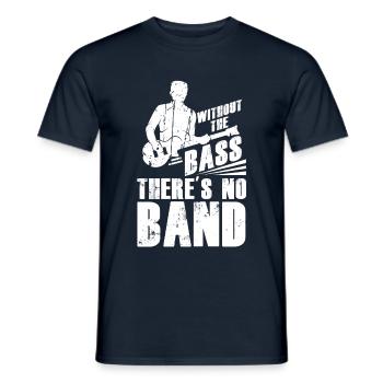 Musiker Music Guitarist Music Bass Player Bassist - Männer T-Shirt - Navy - Vorne - AI Model Male 178 light (178cm)