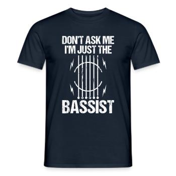 Musiker Musik Gitarrist Musik Bassist Bassist - Männer T-Shirt - Navy - Vorne - AI Model Male 178 light (178cm)