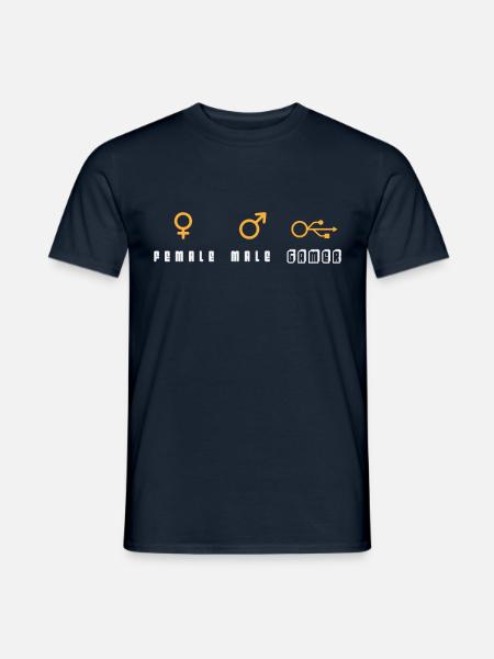 Retro-spiel Videospieler Gamepad Videospiele - Männer T-Shirt - Navy