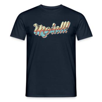 Moin Spruch Hamburg - Männer T-Shirt - Navy - Vorne - AI Model Male 178 light (178cm)
