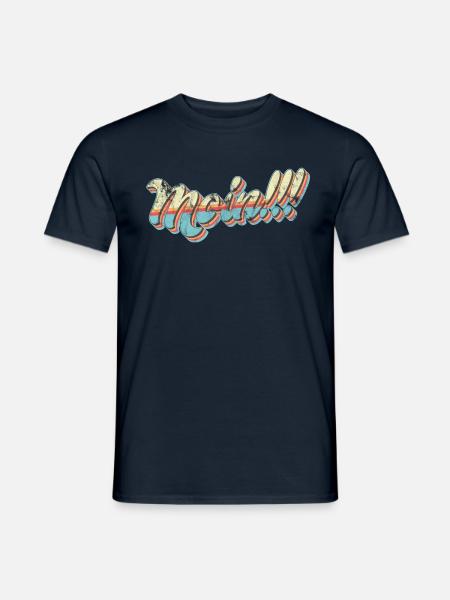 Moin Spruch Hamburg - Männer T-Shirt - Navy